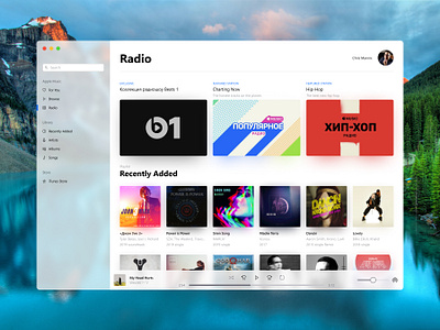 Apple iMusic Fluent Design app design apple design music music app ux