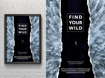 Find Your Wild - Key Art adobe adobe photoshop branding design digitalart escape film film poster film poster design graphic design key art movie poster nature storytelling typography wild