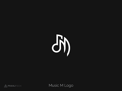 Music M Logo graphicdesign logodesign logotype minimalist logo monogram music