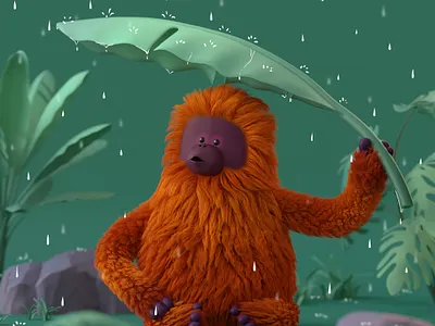 orangutan 3d character 3d model animal apes character illustration orangutans