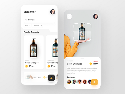 Beauty Product App app design color design minimal trend trendy ui uidesign uiux ux