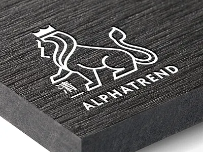 Alphatrend art brand branding design graphic artist graphic design illustration illustrator lion lion logo logo vector