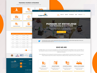 Saudi Cader arabic creative development educational website english mobile responsive saudi arabia ui ux design ui design website design wordpress