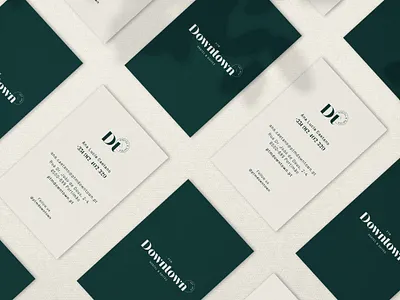Downtown Rebranding brand brand design brand experience brand identity brand strategy branding branding concept bussines card creative thinking design green hostel logo logotype typography