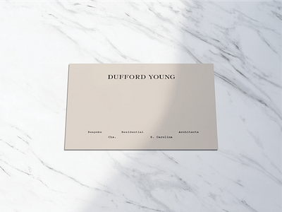 Dufford Young Stationery Exploration brand development branding identity logo stationery stationery design type typography