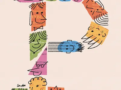 217 collage illustration lettering lo fi type typography vintage