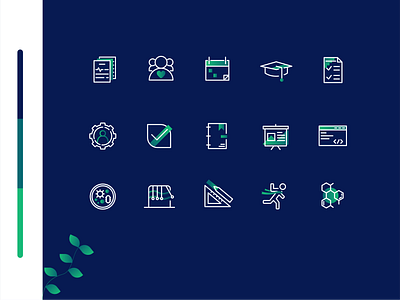 Icon set - Academic academic adobe illustrator icon icon design icon set iconography icons icons pack