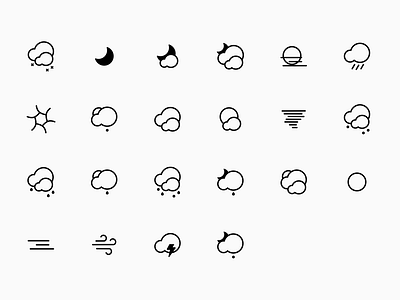 Weather Icons design art design system icon icon artwork icon design icon pack icon set iconography icons illustration news noun project nounproject vector vector illustration weather icon