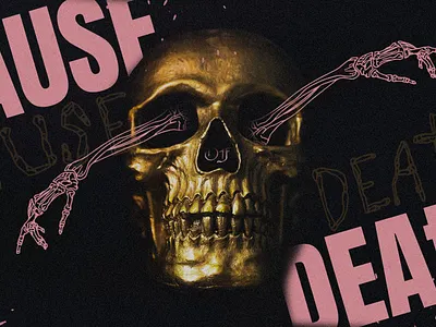 Cause of Death church death easter gold jesus pink series skeleton skull