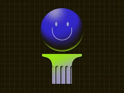 Letter i 36daysoftype 36daysoftype07 gif grid letter i lettering loop smile smiley smiley face type type art typedesign typography