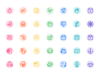 Homeschool App Icon Library app b2b brand brand identity brand system branding consumer figma home icon iconography illus illustration landing page marketing site saas ui