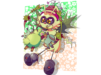 Grasgro and Tuckie promo artwork character character design illustration