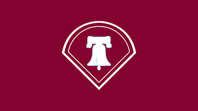 Ring The Bell - Phillies Minimalist Logo baseball design graphic design logo minimalism minimalist logo phillies photoshop