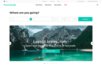 Main Page figma figma design home home page main main page travel ui ux ux design