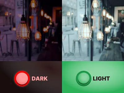 Daily UI Day #015: Light//Dark Switch dailyui design