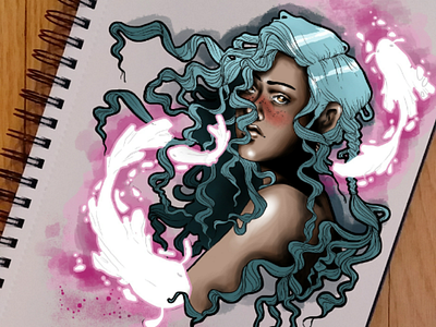Pisces art digital digitalart pisces zodiac zodiacsigns