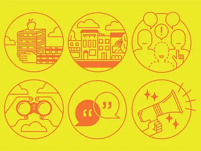 Bush Foundation design flat icon icons illustration logo minimal print simple vector