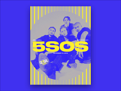 5SOS NYC Jingle Ball poster concert concert poster gig gig poster music nyc poster poster design print