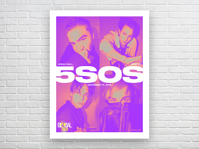 5SOS Boston Jingle Ball poster boston concert concert poster gig gig poster music poster poster design print