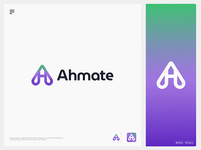 Ahmate Logo-Design, Tech Logo brand identity branding graphic design identity illustration letter logo logo logo design logo mark logos modern logo symbol tech company tech logo technical technologies technology technology icons technology logo visual identity