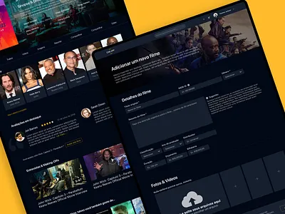 CINE App 🎬— Challenge black cinema concept dark design film hbo homepage imdb movie netflix ui ux