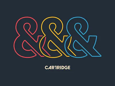 Neon Cartridge cartridge font simplebits type typedesign