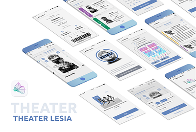 Theater Lesia app ui ux web