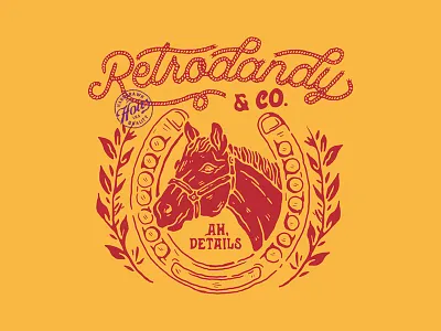 Retrodandy badge design badges branding clothing illustration old t shirt design vector vintage vintage badge vintage design