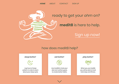 Daily UI Challenge - Day 1 - Sign Up Page animation design illustration ui user interface ux web web design webdesign