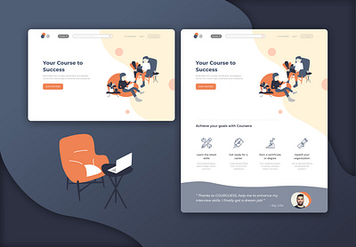 UI Challenge 004 | Landing Page design figma illustration landingpage onlineclass ui uichallenge