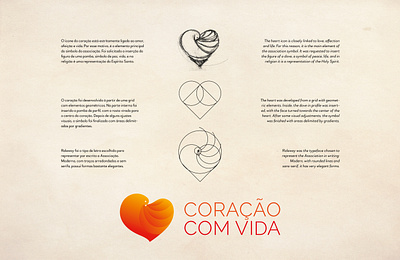 CORAÇÃO COM VIDA (Heart with Life) brand brand design branding graphic design logo