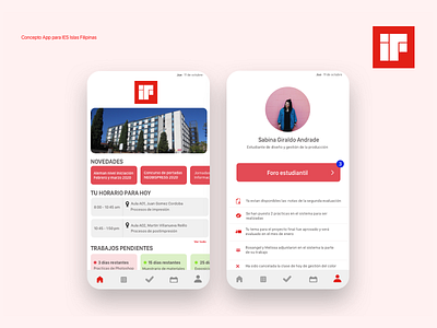 Islas Filipinas University app design ui ux