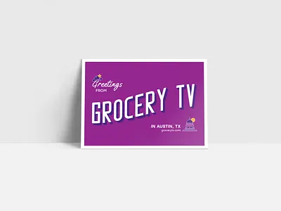 Greetings postcard for GTV austin greetings illustrator postcard postcard design print design texas