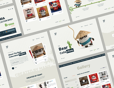 Panda Nft Collection - Website 🔥🤘 branding creative design header landing metamask nft panda trend ui uidesign uiux web webdesign
