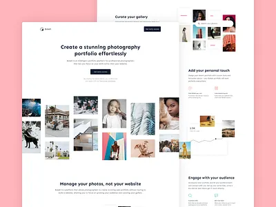 Bokeh Waitlist bokeh homepage landing page photographer photography photos portfolio waitlist