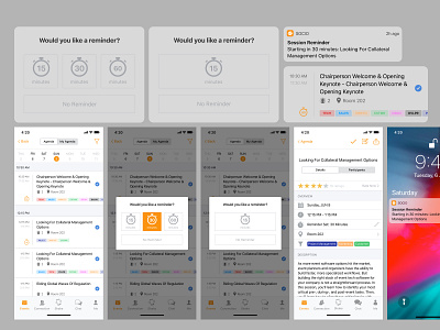 Session Reminder Feature Design for Event Apps agenda design product redesign reminder session socio ux