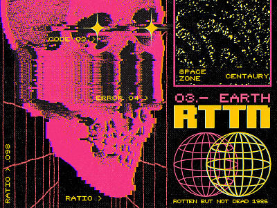 Space Dementia aesthetic cartoon character cover design glitch graphic design horror illustration lofi poster retro space vector vinyl