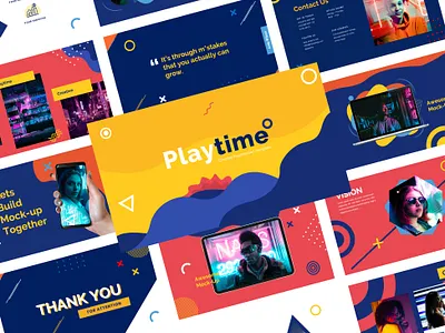 Playtime - Creative Presentation Template business creative design google slides template keynote template layout layoutdesign powerpoint design presentation design presentation template product design template