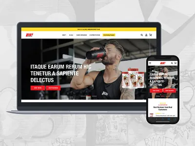 1Up Nutrition Home Redesign design ecommerce ecommerce design fitness health modern nutrition shopify ui ui design ui ux ux ux design ux ui web website