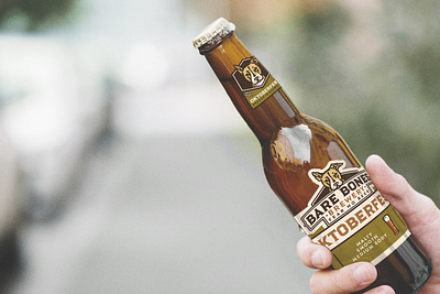 Bare Bones Brewery Bottle Labels beer beer bottle beer label identity label design packaging