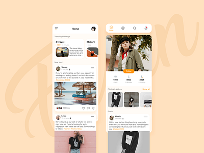 Social App Design creative design social app socialmedia ui uidesign ux