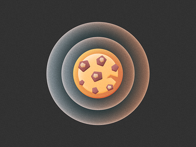 Cookie! 3d app bakery baking brand branding cookies figma gradient grain grainy icon illustration ios logo logo design mark noise symbol texture