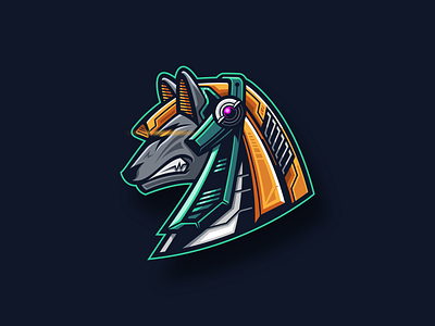 Mecha Anubis anubis culture dog dog logo egypth esport esportlogo mecha mechanical robot team team logo