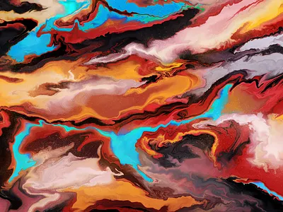 Digital Marbling acrylic colors digital marbling paint procreate