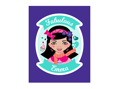Fabulous Emma of Miro et Emma custom illustration digital art digital illustration illustration miro et emma vector art vector illustration