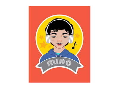 Miro of Miro et Emma custom illustration digital art digital illustration houston houtx illustration katsola kawaii miro et emma vector art
