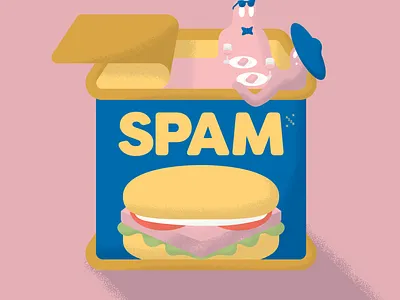 Spam Date can canned coronavirus covid 19 date date night dinner food illustration spam vector virus