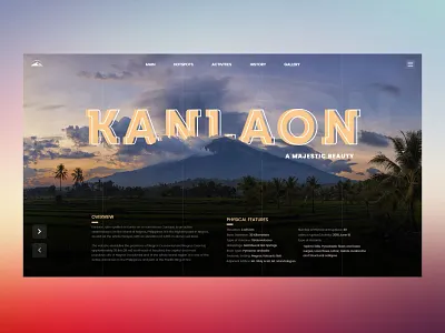 Kanlaon adobe xd philippines ui user experience ux ux design volcano web design web development webpage website