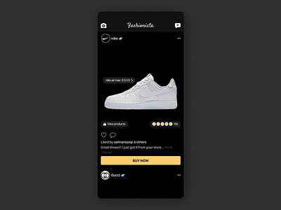 E commerce + Social Media concept design designconcept ecommerce fashion instagram likes shop social social app socialmedia ui ux uxdesigner