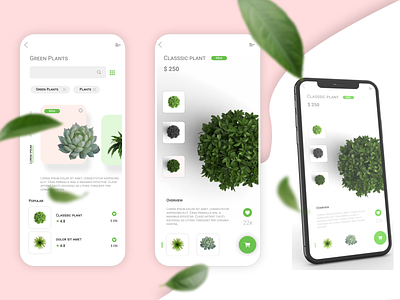 Plants .. showcase application design. adobe photoshop attractive branding creative figma figmadesign illustration ui uiux ux